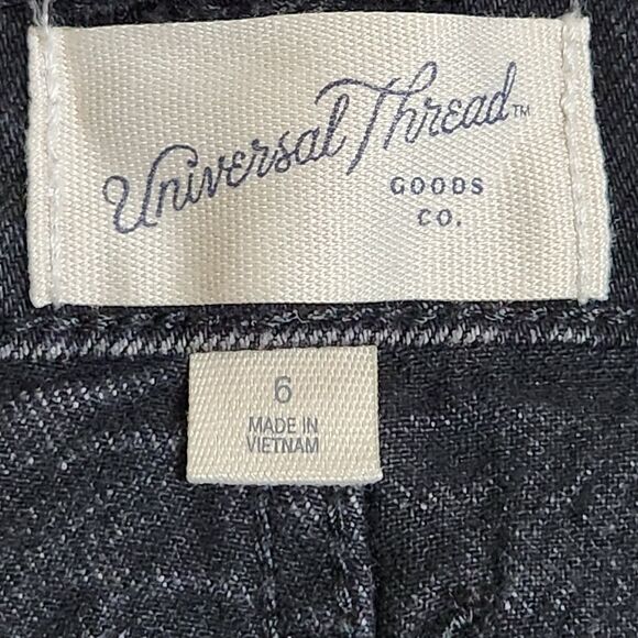 Universal Threads Target Denim Midi Skirt Black 5 Pocket Style Women's 6 NWT - Picture 5 of 9
